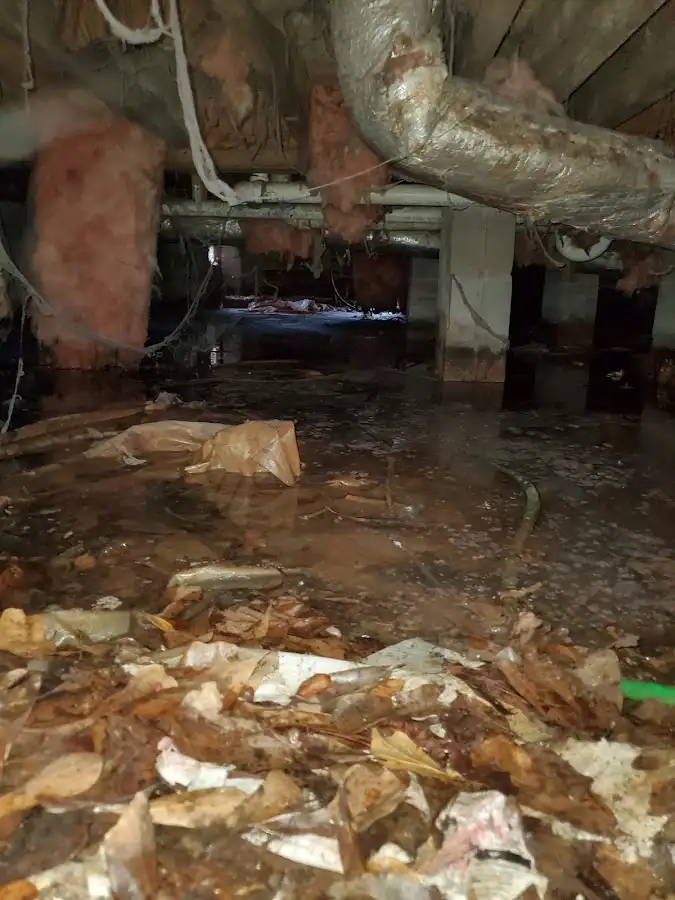 Crawl space flood assessment for Commercial Water Damage Restoration in Nephi
