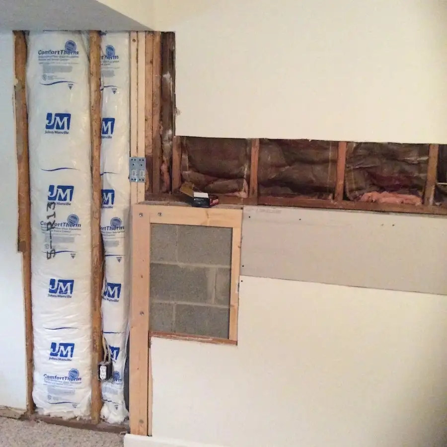 Wall insulation replacement during Structural Drying in Nephi